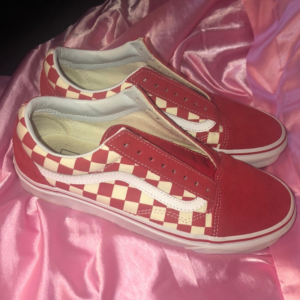 red checkered vans